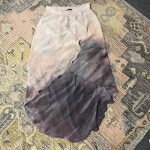 Hi low tie dye skirt
